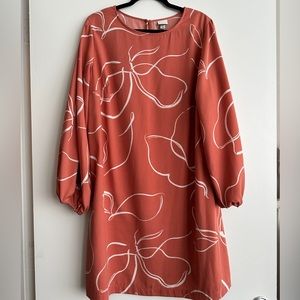 XXL Coral Floral Dress